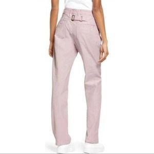MELODY EHSANI Stretch Cotton Twill Pants In Rose Quartz